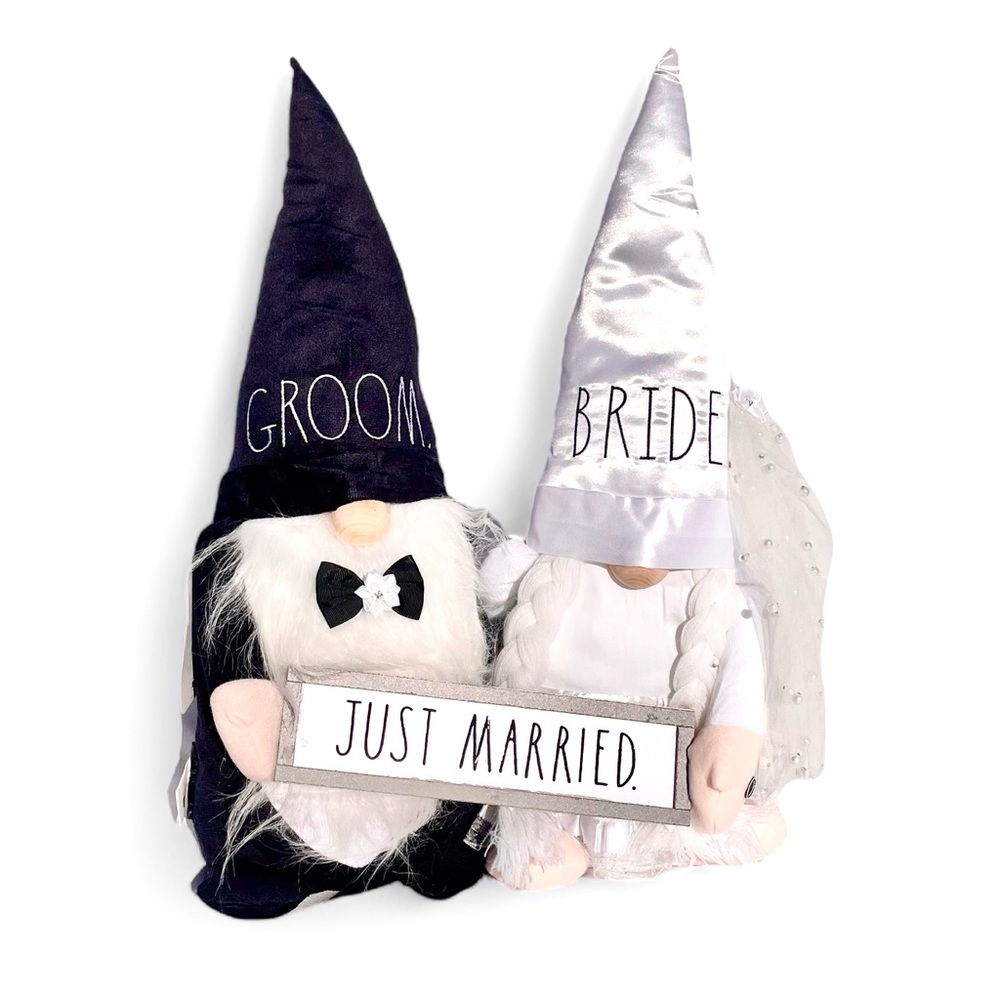3/$30 Rae Dunn || Bride and Groom Gnome Set
